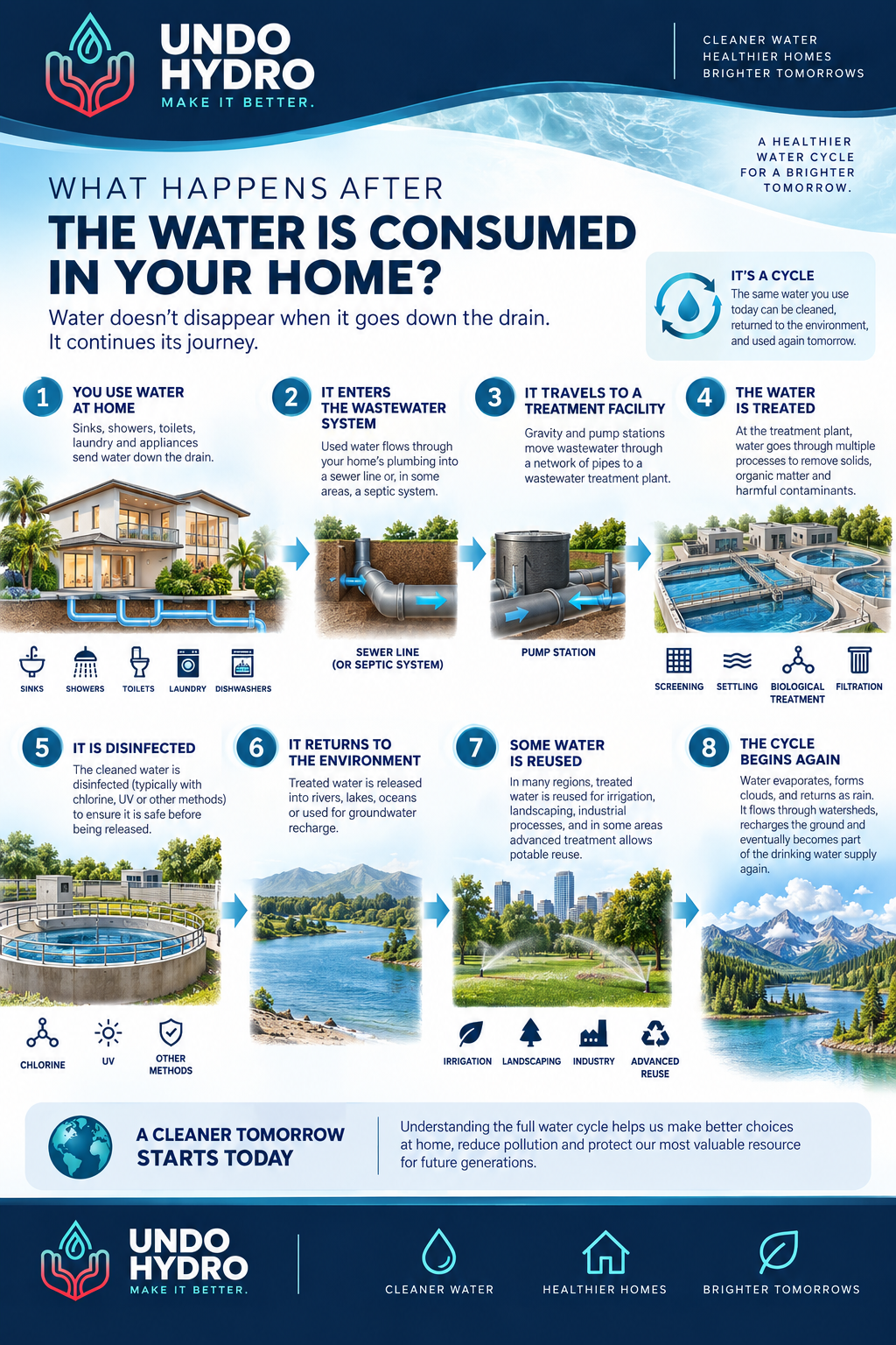What Happens After The Water is Consumed In Your Home — Undo Hydro water education guide.