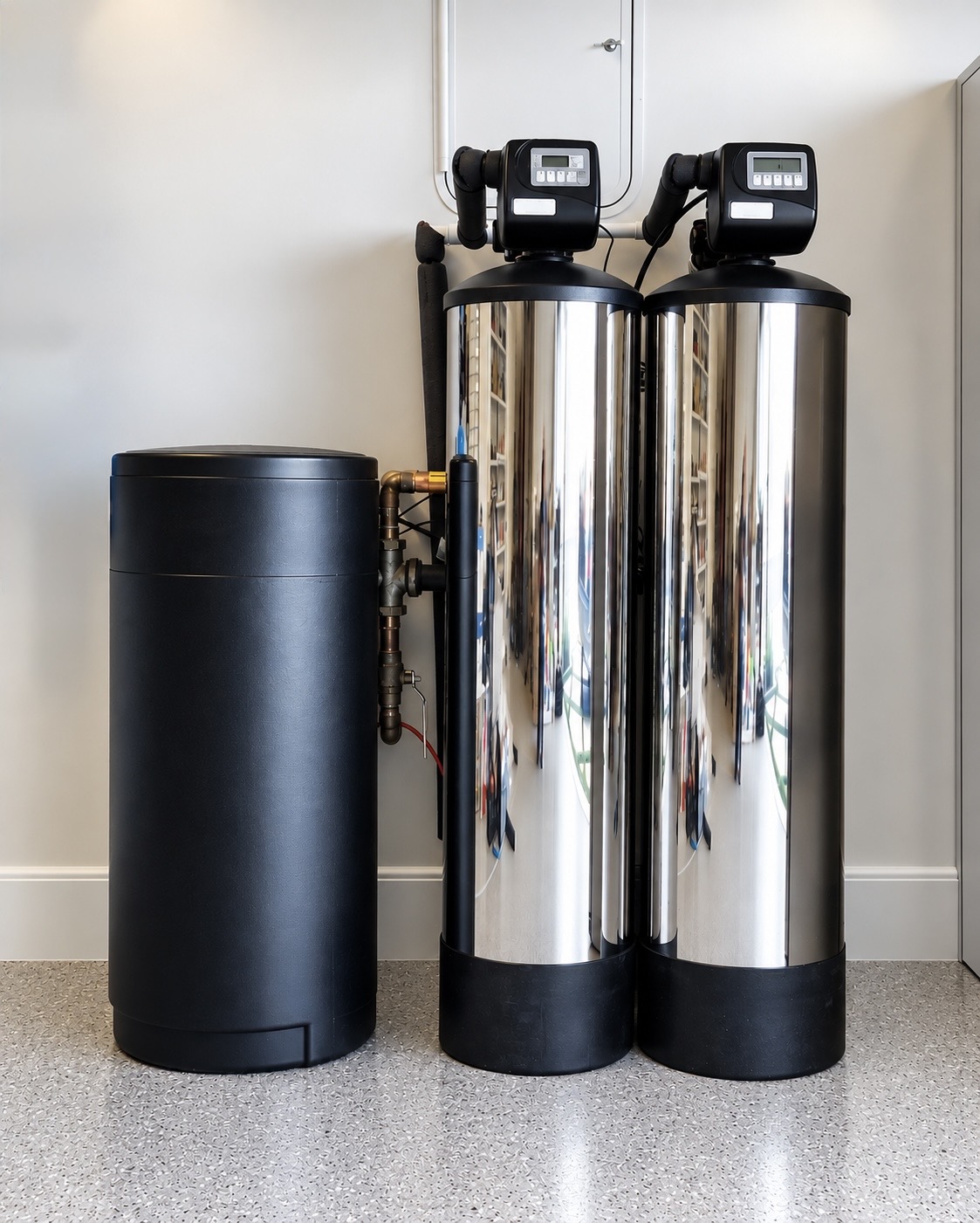Undo Hydro salt-based whole-house water-softening system.